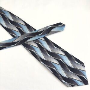Pierre Cardin Blue Gray Silk Tie